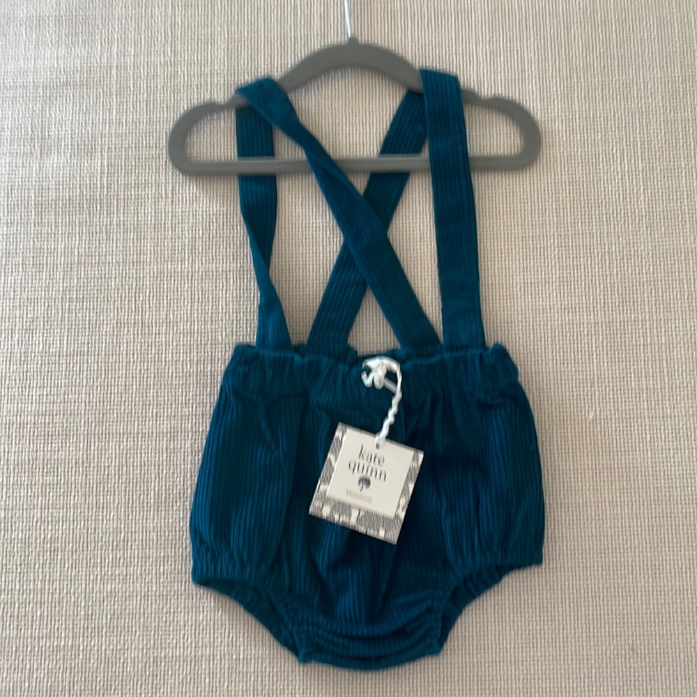 Kate Quinn Cord Suspender Shorts, with tags